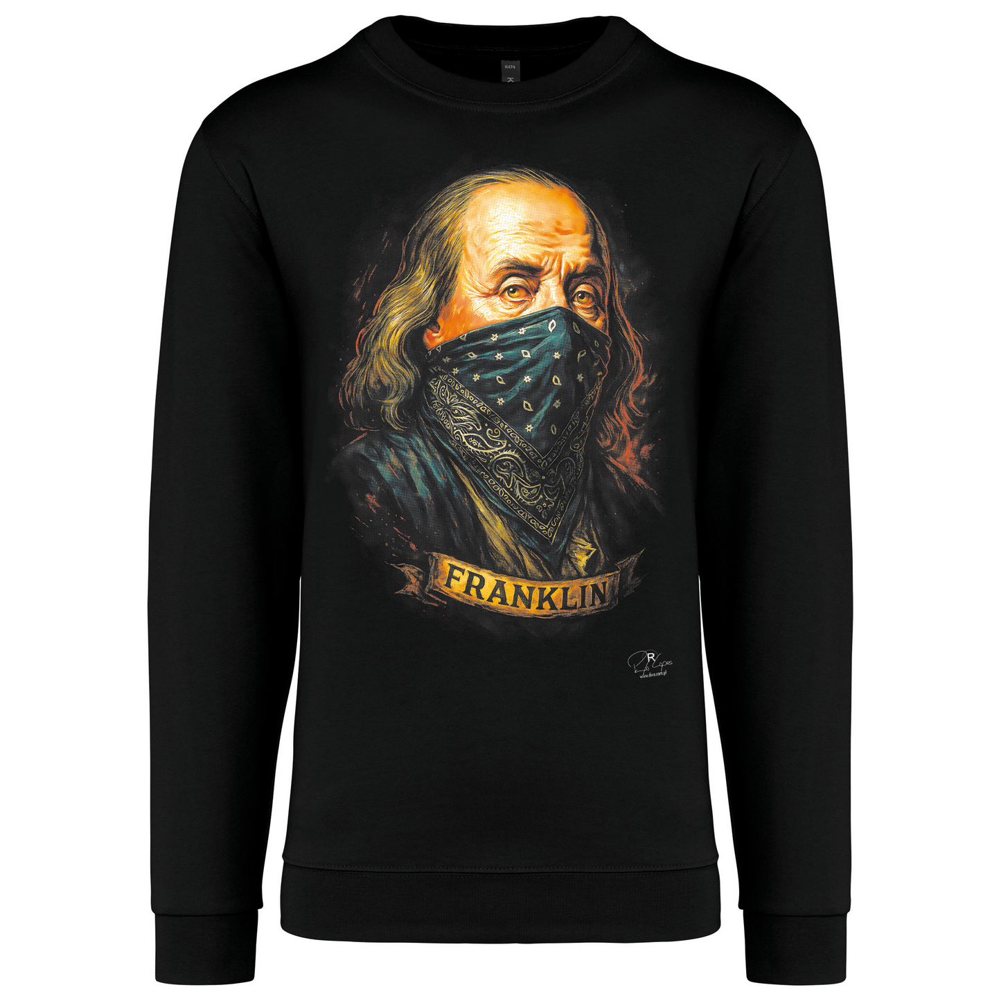 Sweatshirt Kariban sem Capuz Franklin