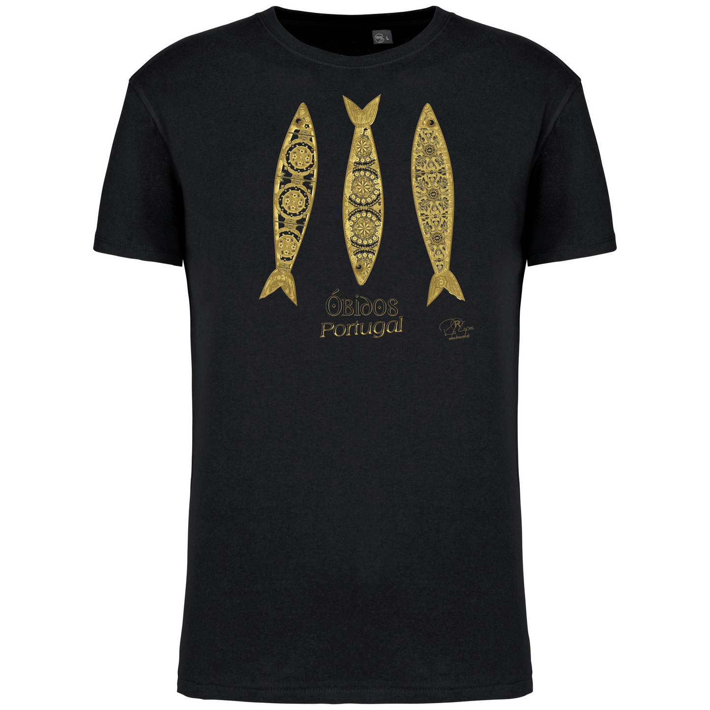 T-Shirt Algodão Biológico 3 Sardinhas Óbidos