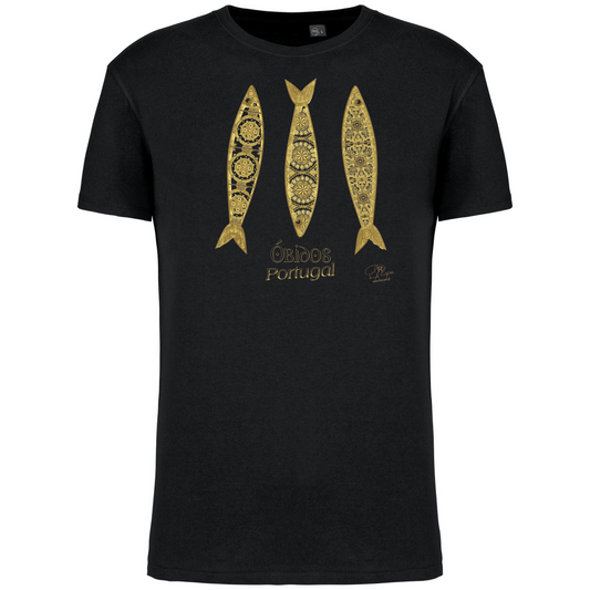 T-Shirt Algodão Biológico 3 Sardinhas Óbidos