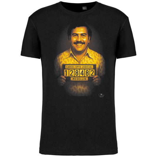 T-Shirt Algodão Biológico Pablo Escobar