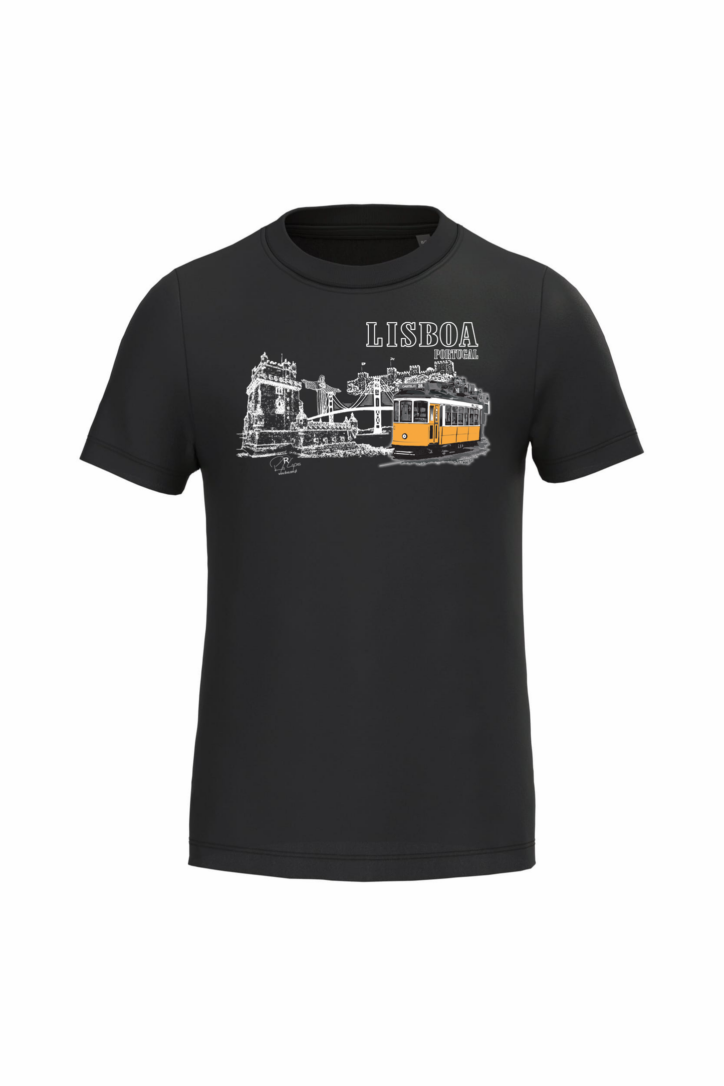 T-shirt de Criança Kariban Monumentos Lisboa