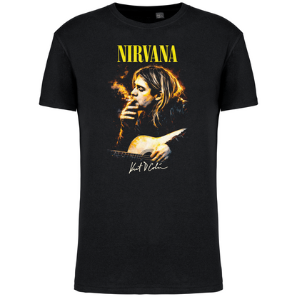 T-Shirt Algodão Biológico kurt Cobain