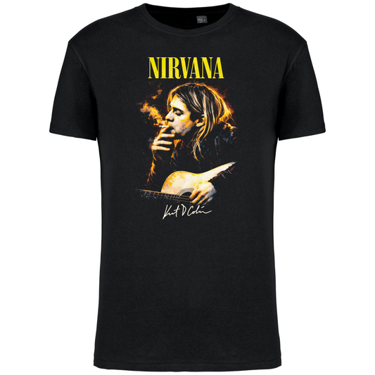 T-Shirt Algodão Biológico kurt Cobain