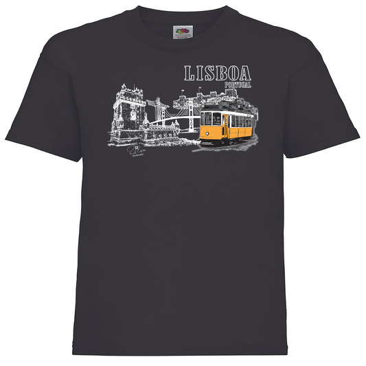 T-shirt Fruit of the Loom Kids Monumentos Lisboa