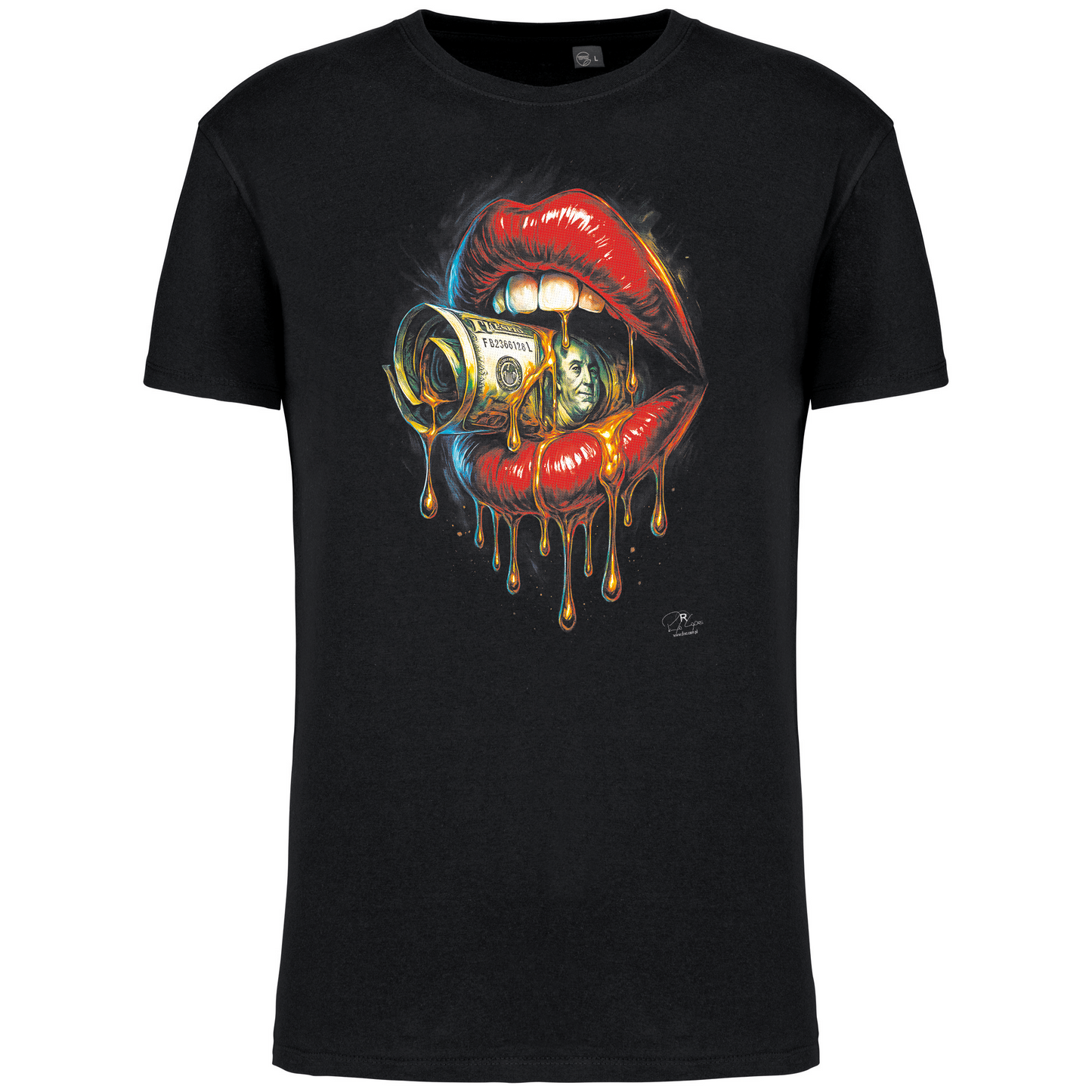 T-Shirt Algodão Biológico Money Lips