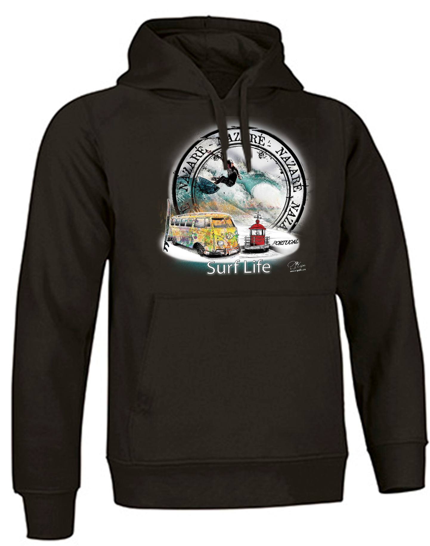 Sweatshirt Valento com Capuz, Surf Life Nazaré