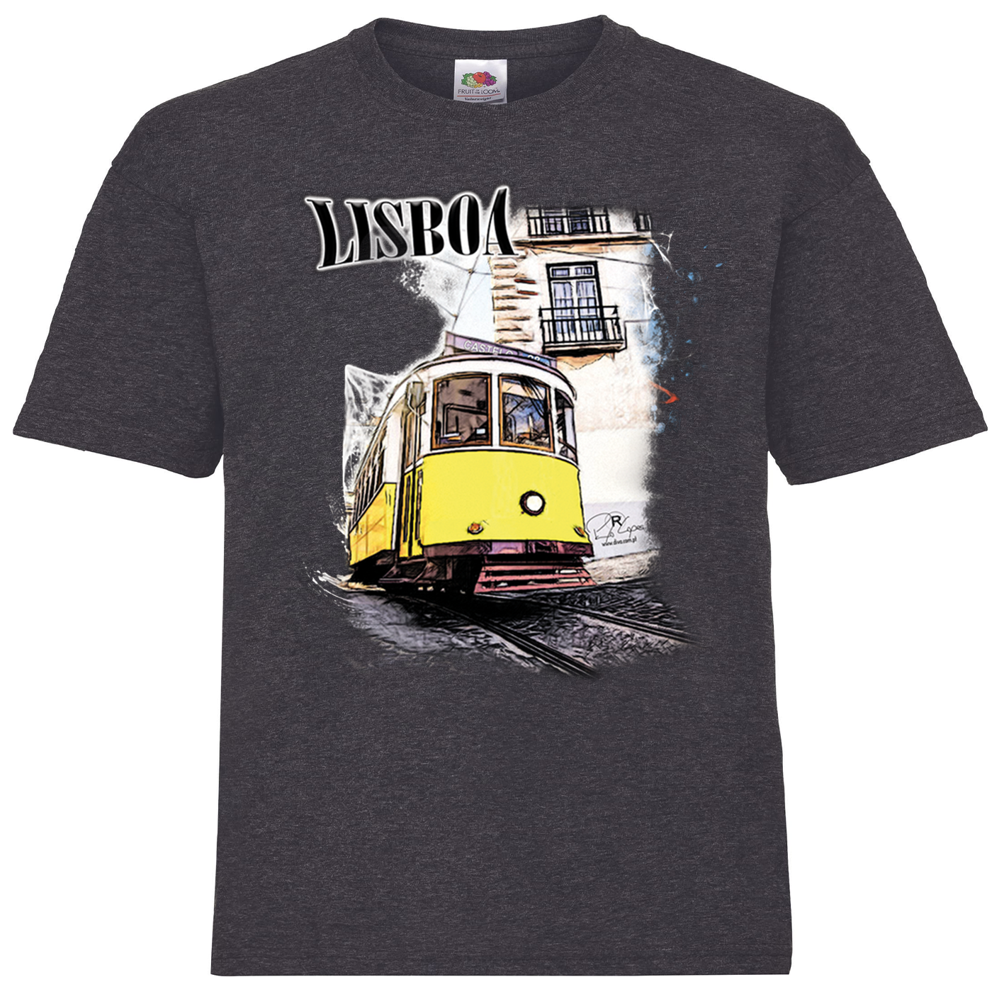 T-shirt Fruit of the Loom Kids Crazy Tram