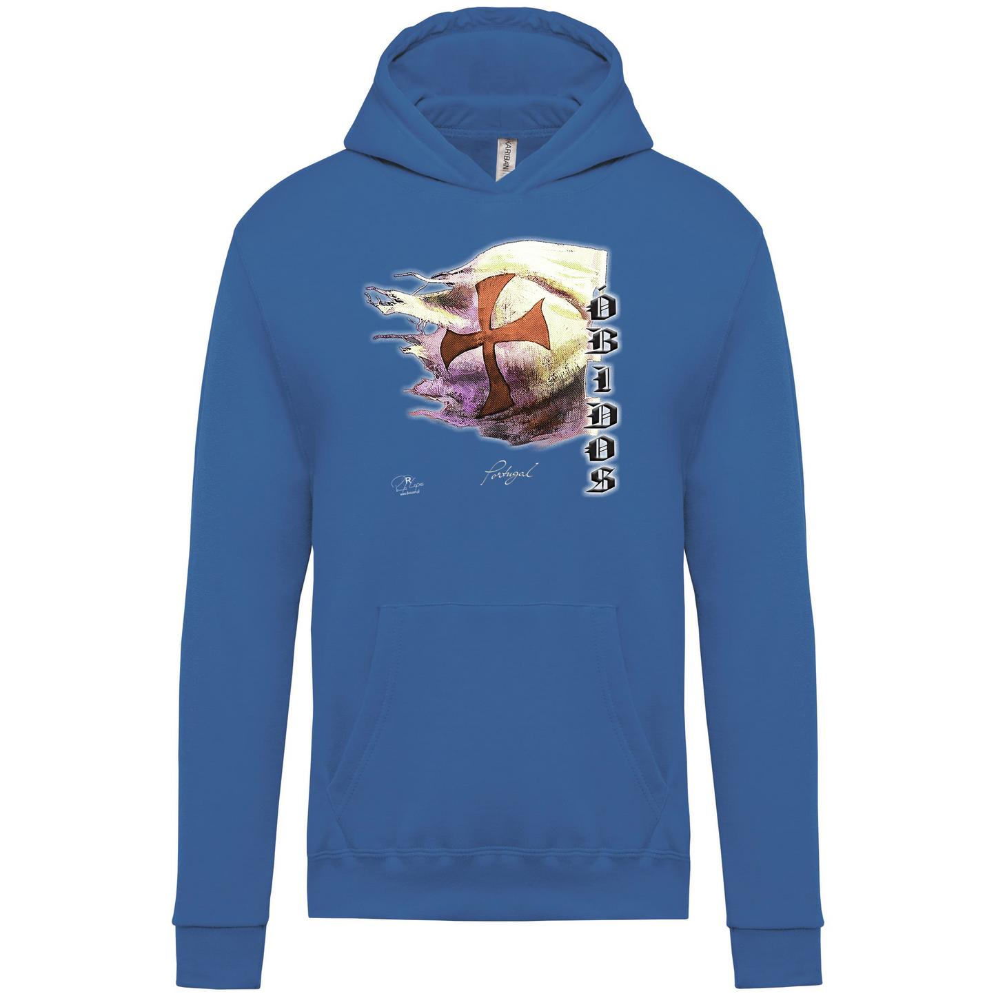 Sweatshirt capuz Kariban Kids Bandeira Templários