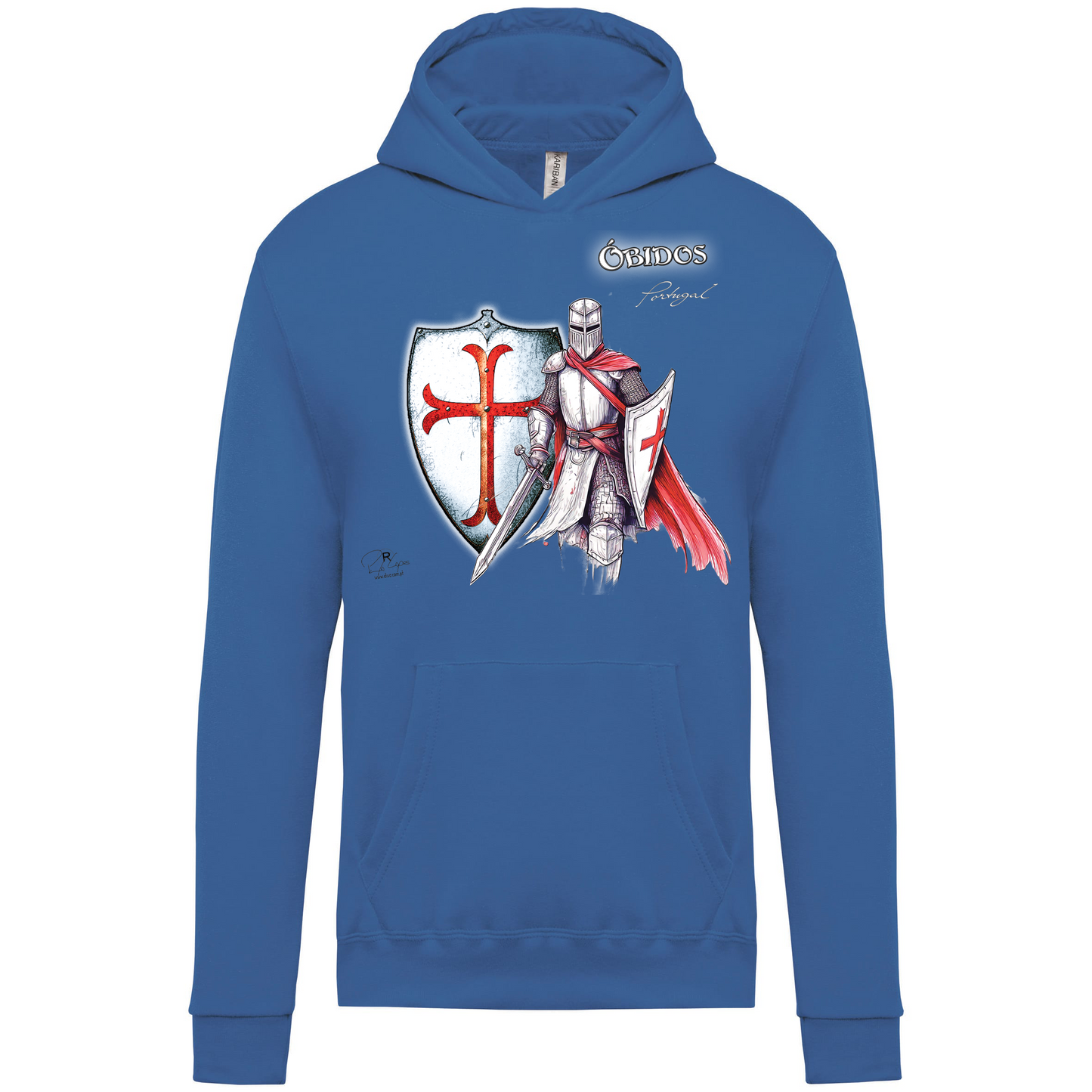 Sweatshirt capuz Kariban Kids Templário Óbidos