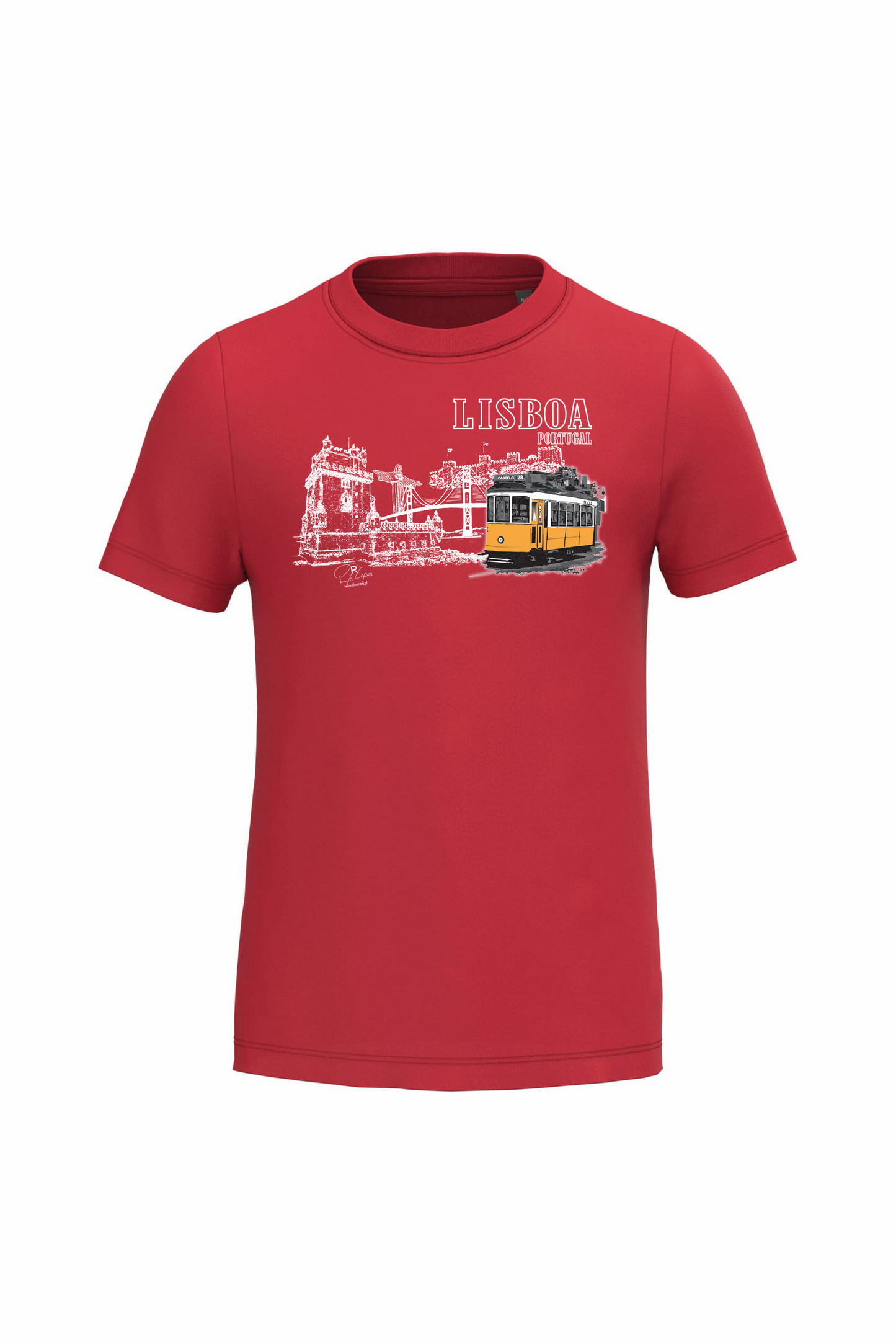 T-shirt de Criança Kariban Monumentos Lisboa
