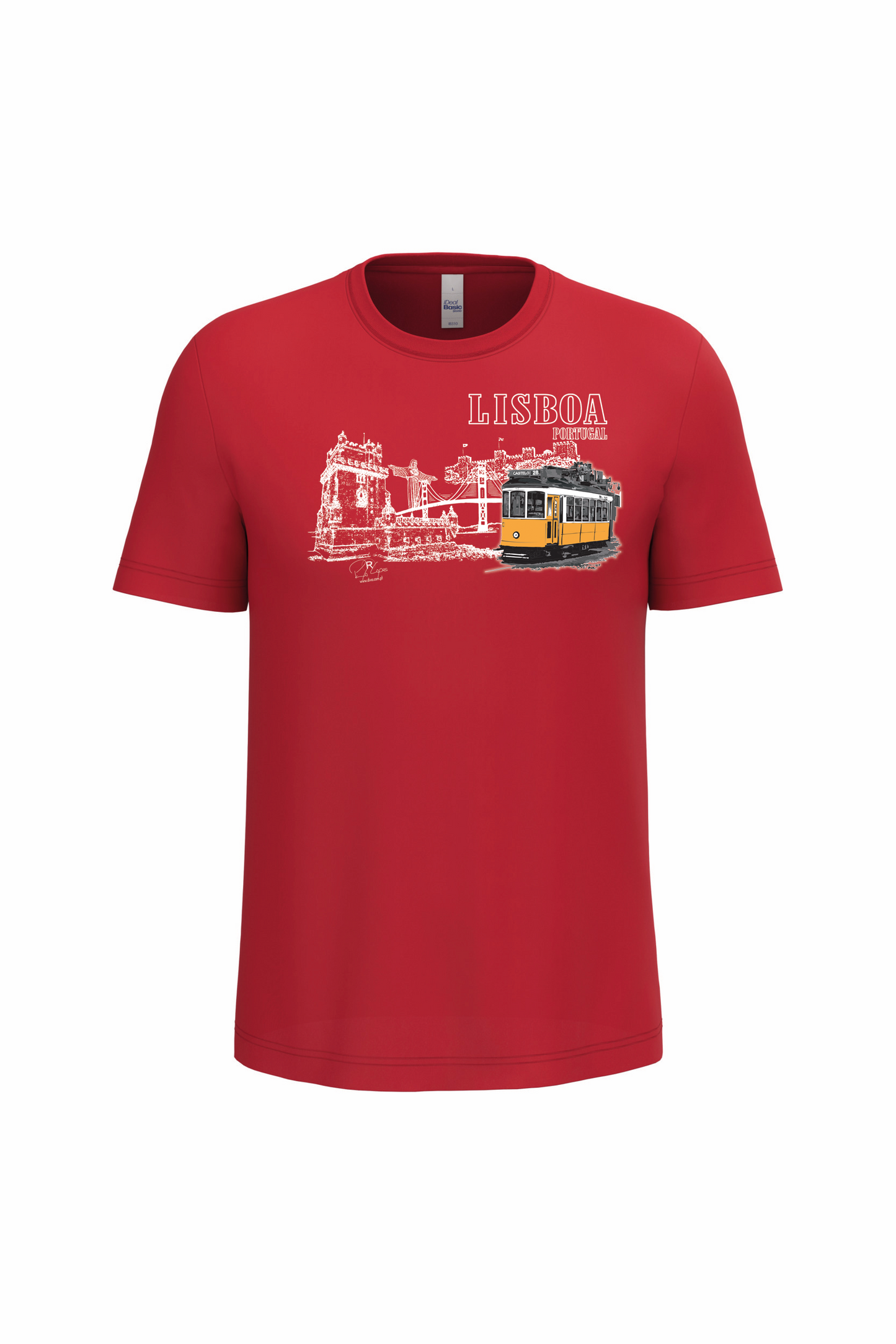 T-Shirt Algodão Ideal Monumentos Lisboa