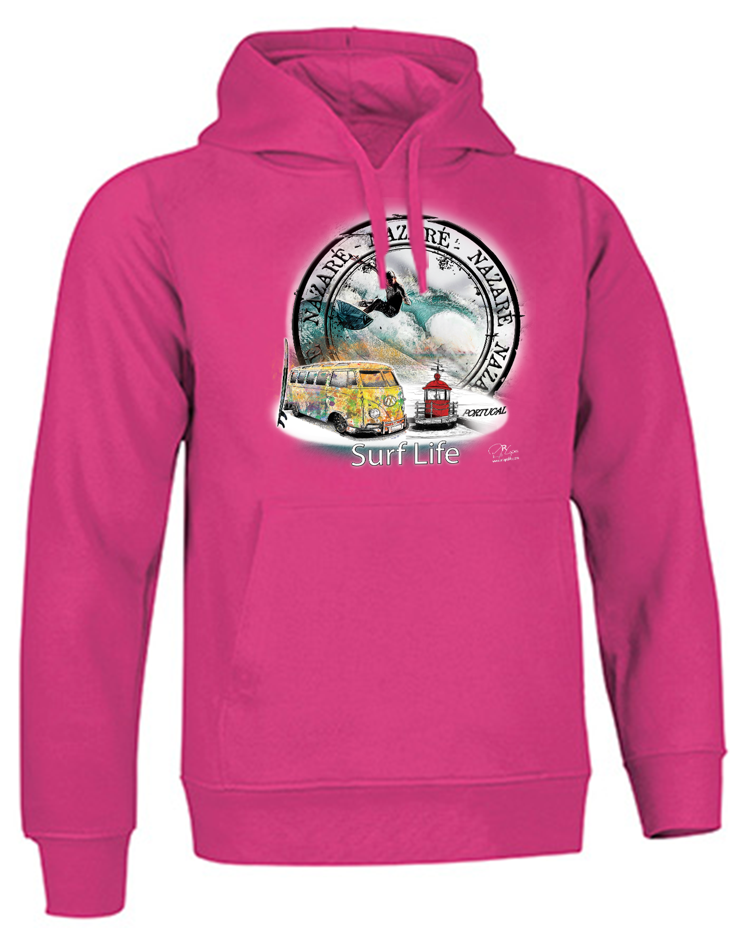 Sweatshirt Valento com Capuz, Surf Life Nazaré