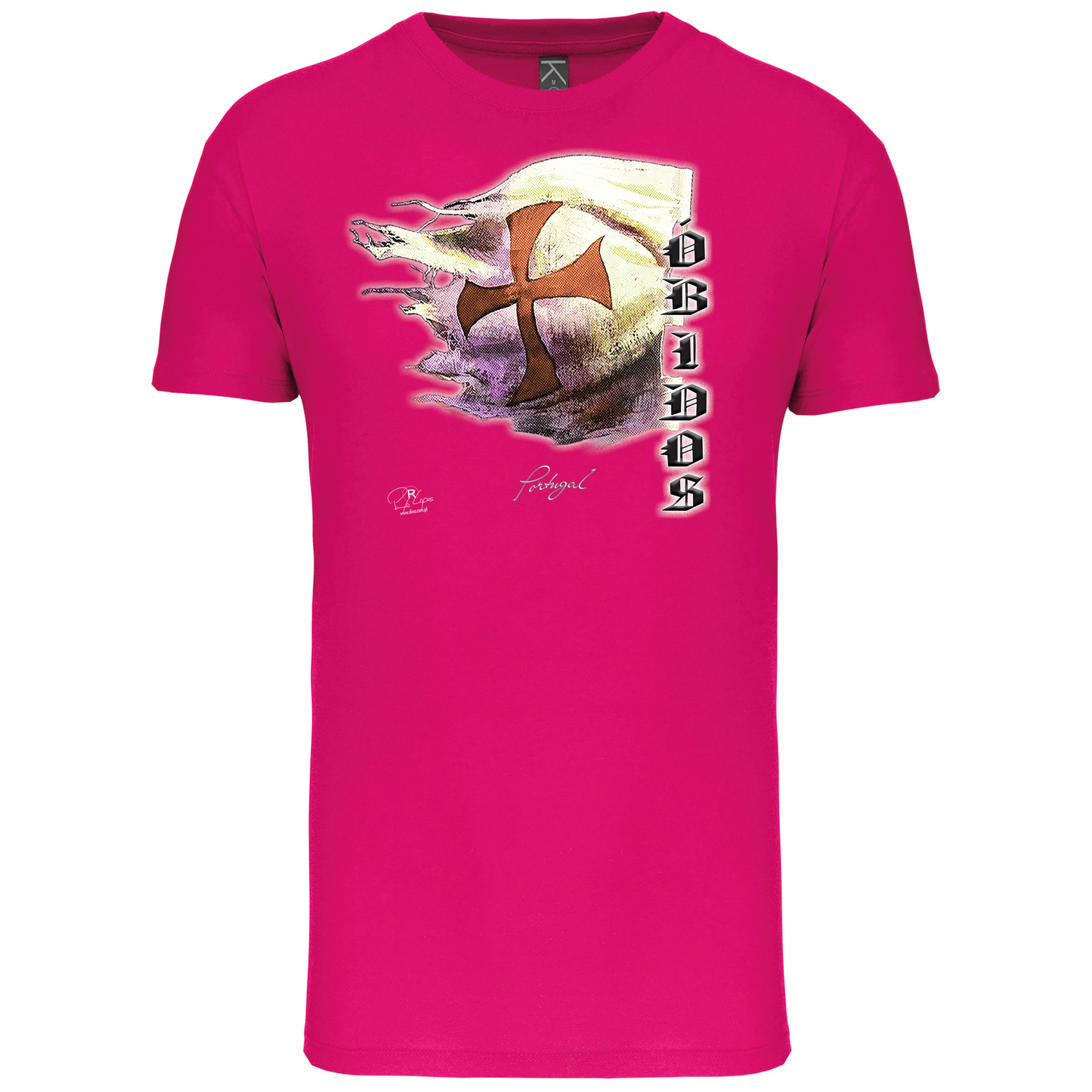 T-Shirt Algodão Biológico Bandeira Templários