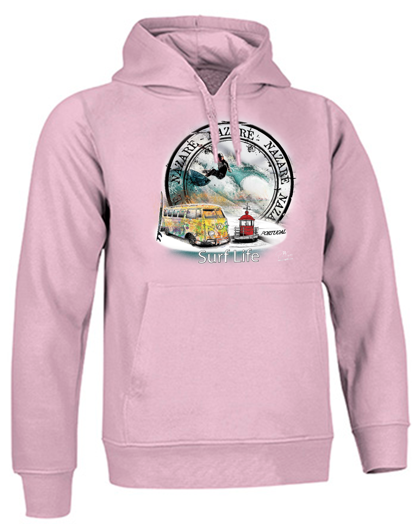 Sweatshirt Valento com Capuz, Surf Life Nazaré