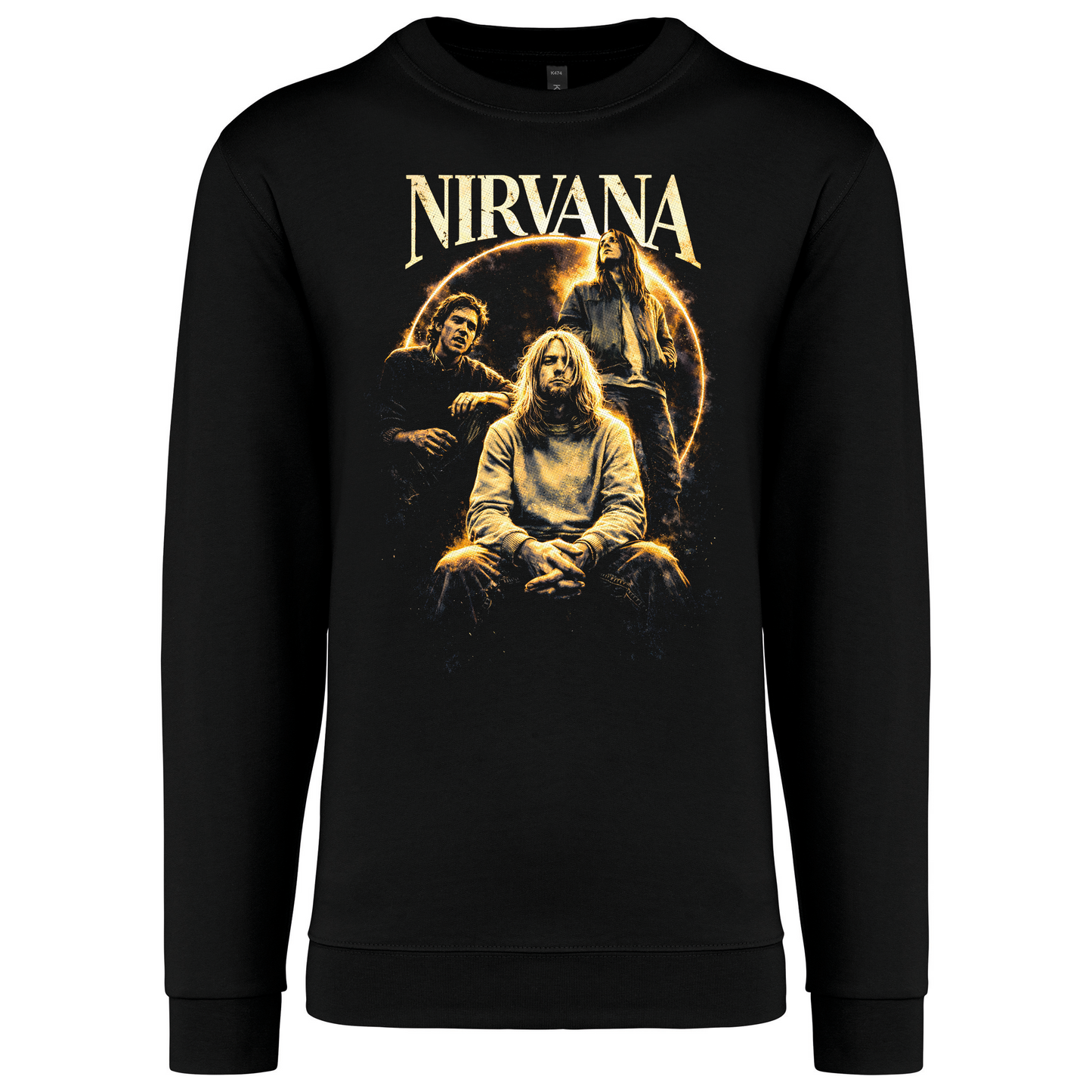 Sweatshirt Kariban sem Capuz Nirvana