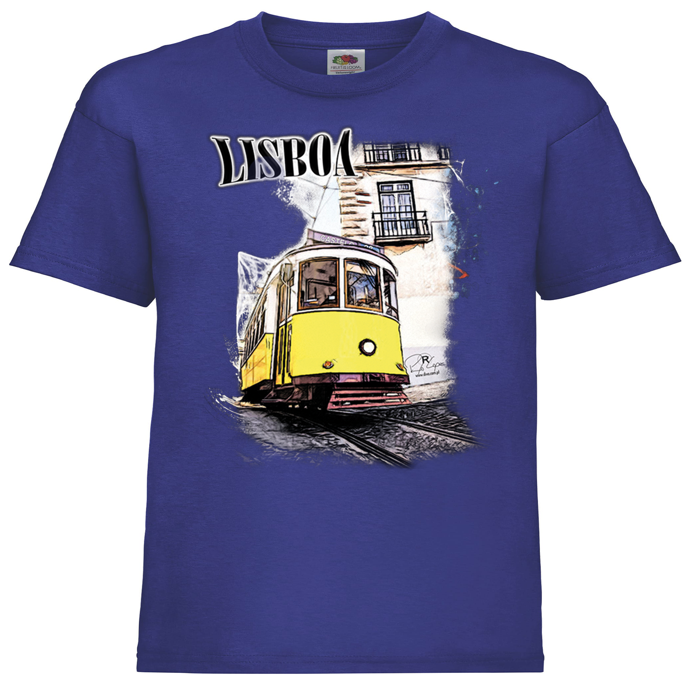 T-shirt Fruit of the Loom Kids Crazy Tram