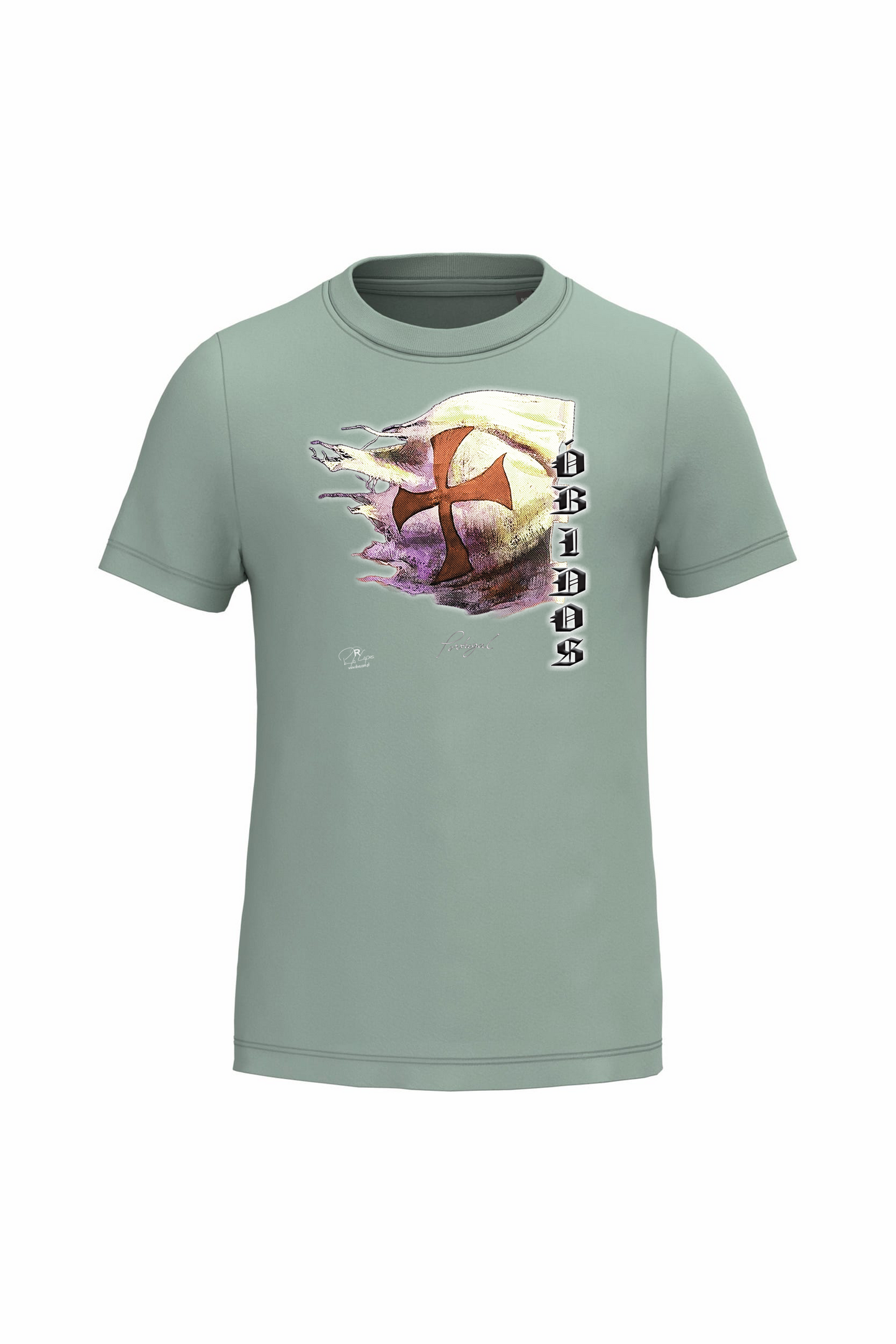 T-shirt de Criança Kariban  Bandeira Templários