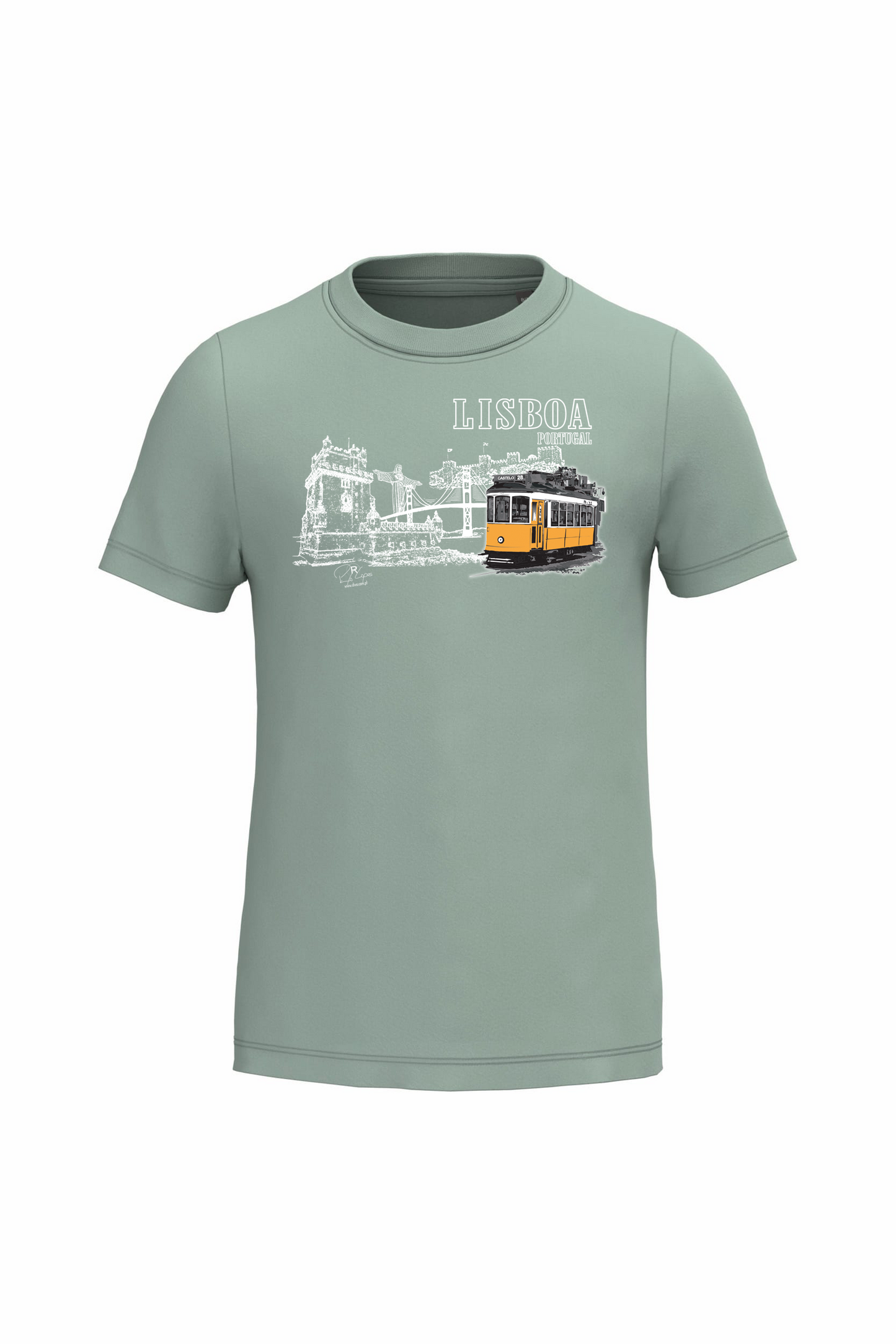 T-shirt de Criança Kariban Monumentos Lisboa