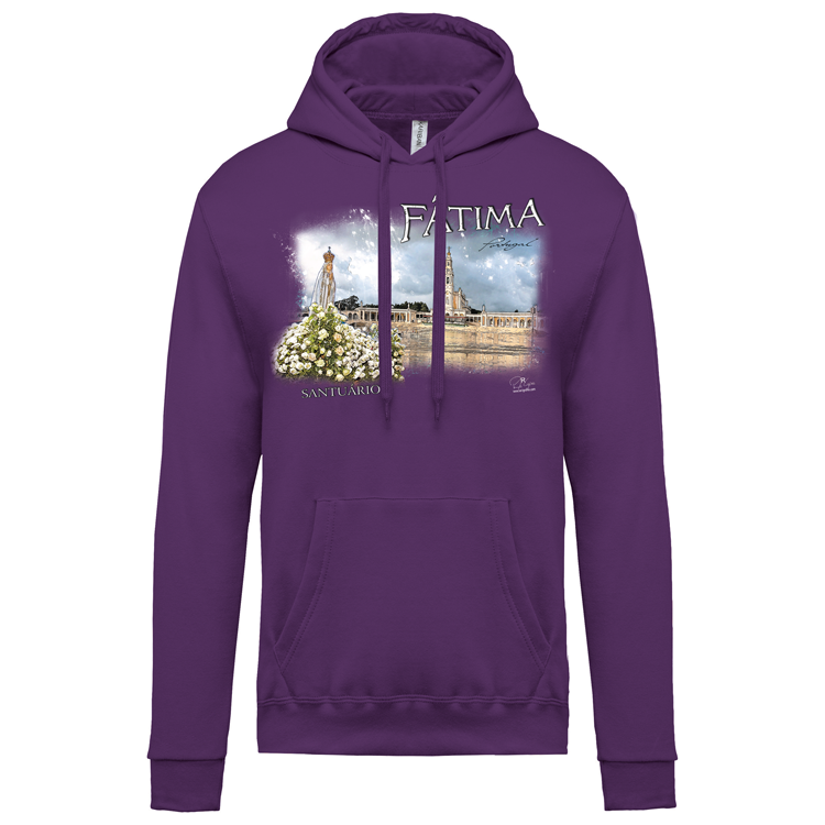 Sweatshirt Kariban com Capuz Santuário de Fátima