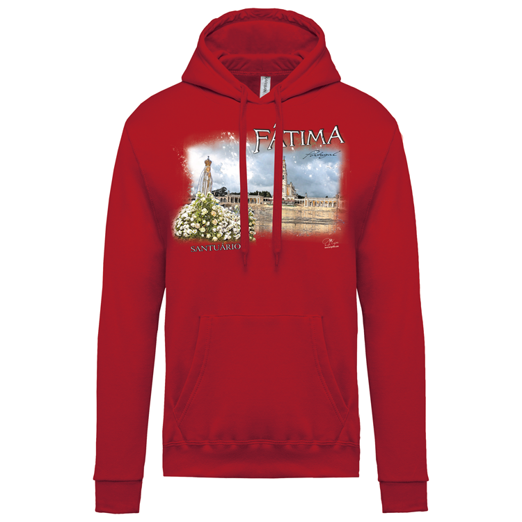 Sweatshirt Kariban com Capuz Santuário de Fátima