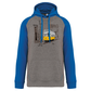 Sweatshirt Bicolor com capuz Eléctrico 4