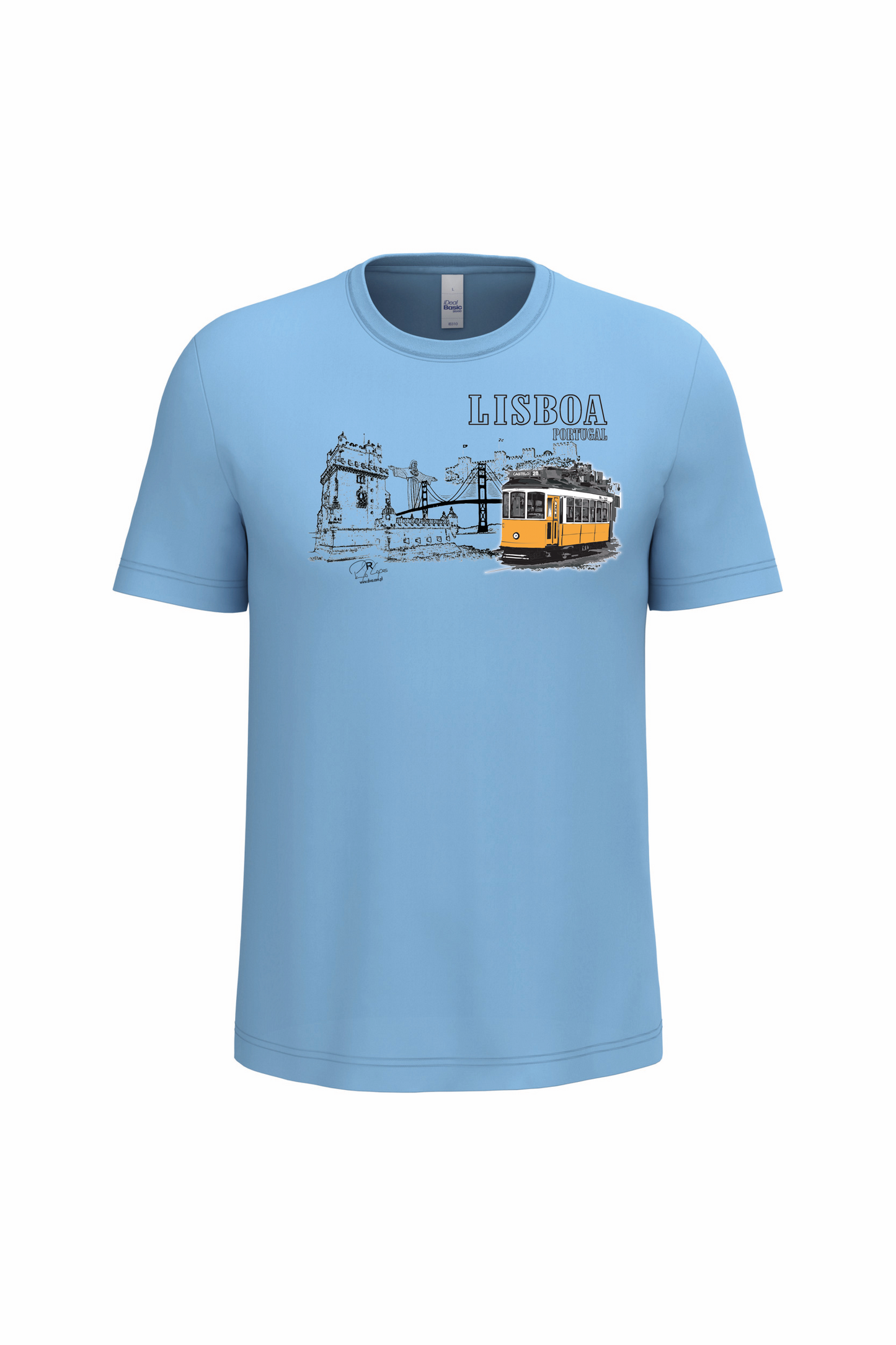 T-Shirt Algodão Ideal Monumentos Lisboa