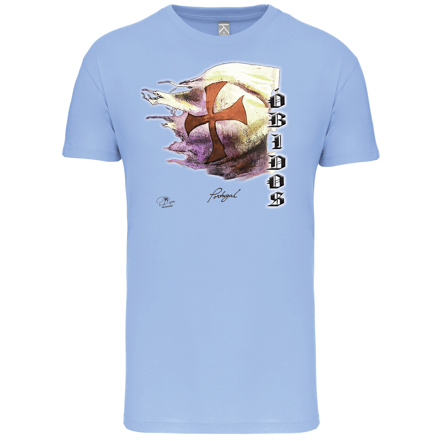 T-Shirt Algodão Biológico Bandeira Templários