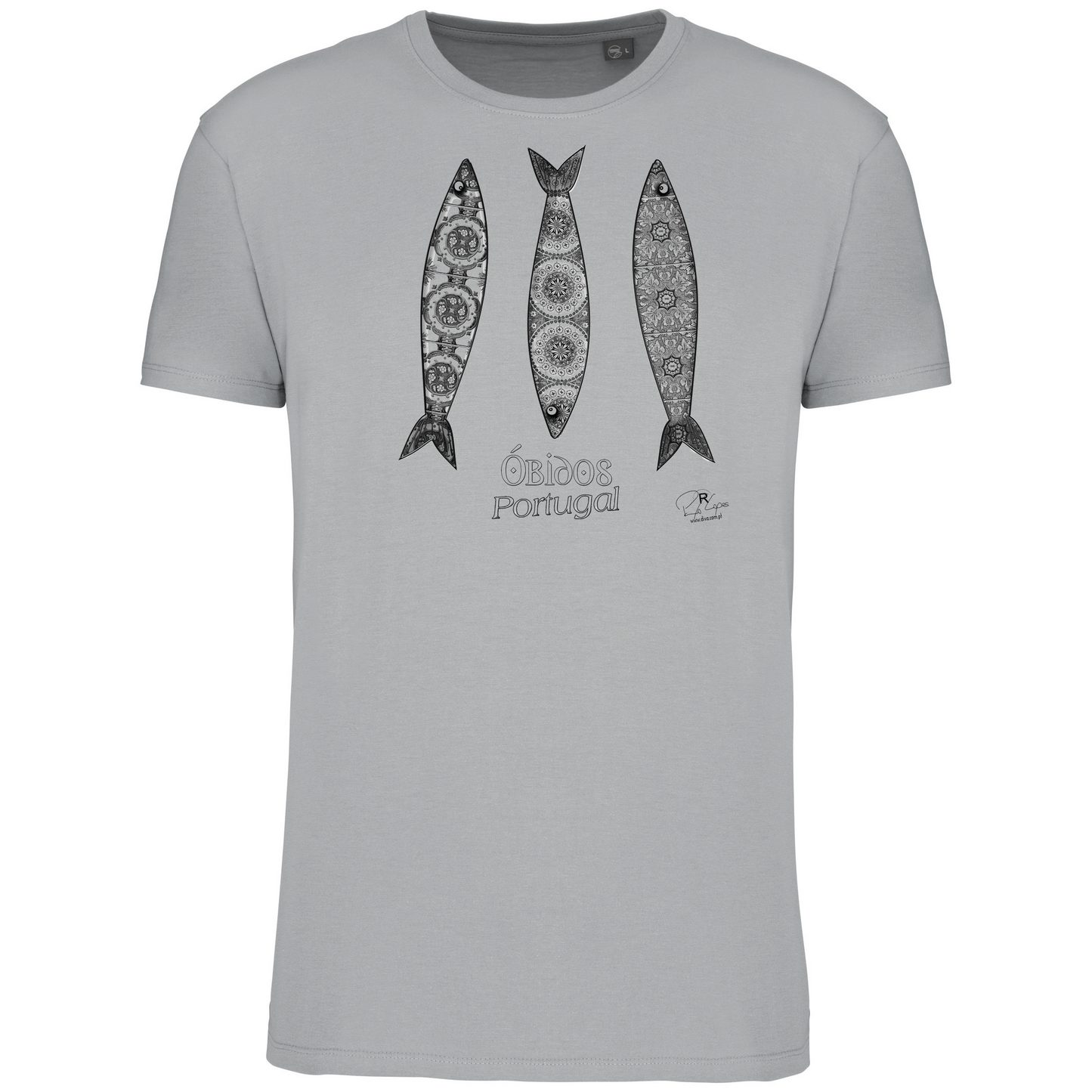 T-Shirt Algodão Biológico 3 Sardinhas Óbidos