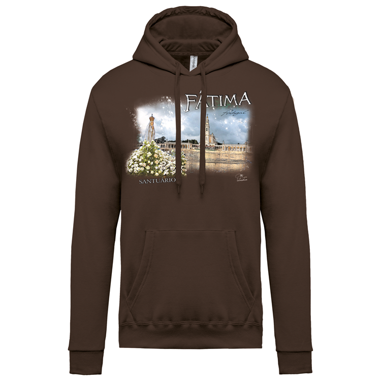 Sweatshirt Kariban com Capuz Santuário de Fátima
