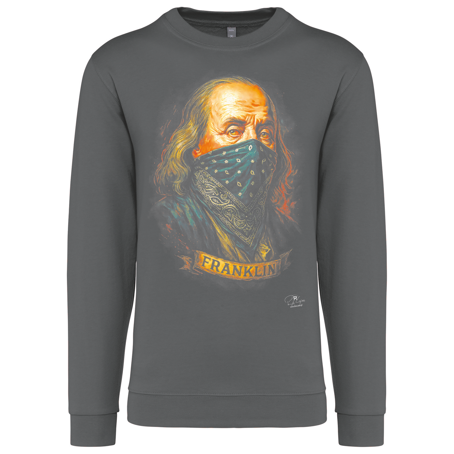 Sweatshirt Kariban sem Capuz Franklin