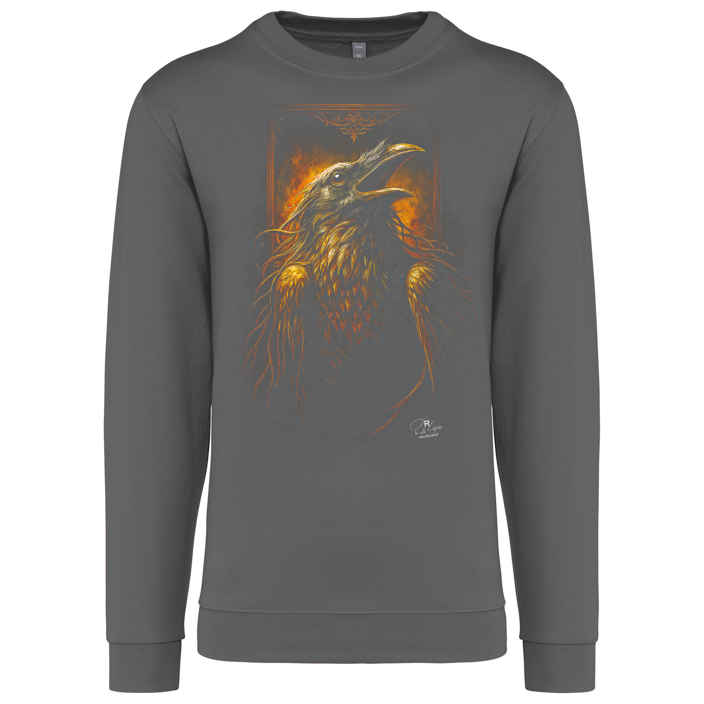 Sweatshirt Kariban sem Capuz Crow