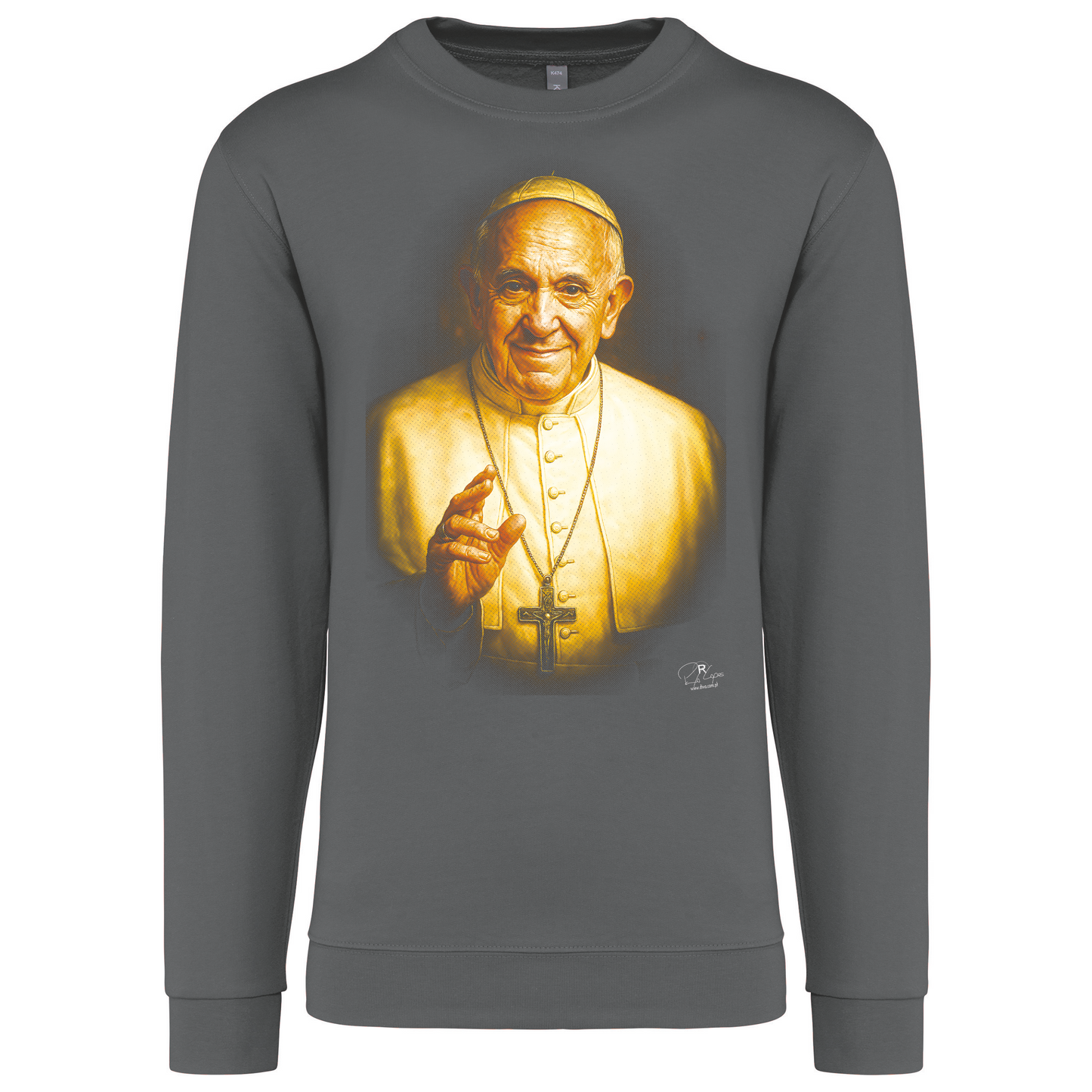 Sweatshirt Kariban sem Capuz Papa Francisco