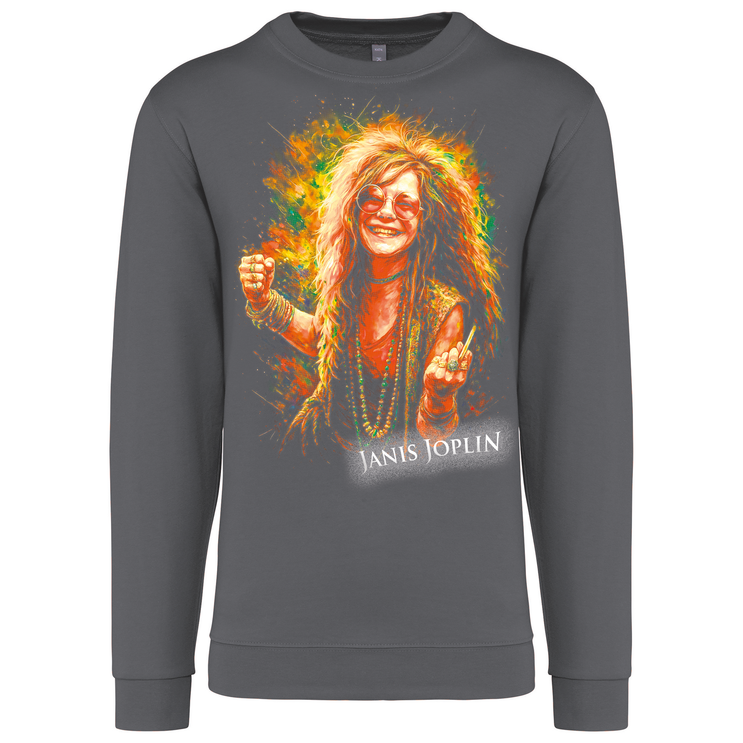 Sweatshirt Kariban sem Capuz Janis Joplin
