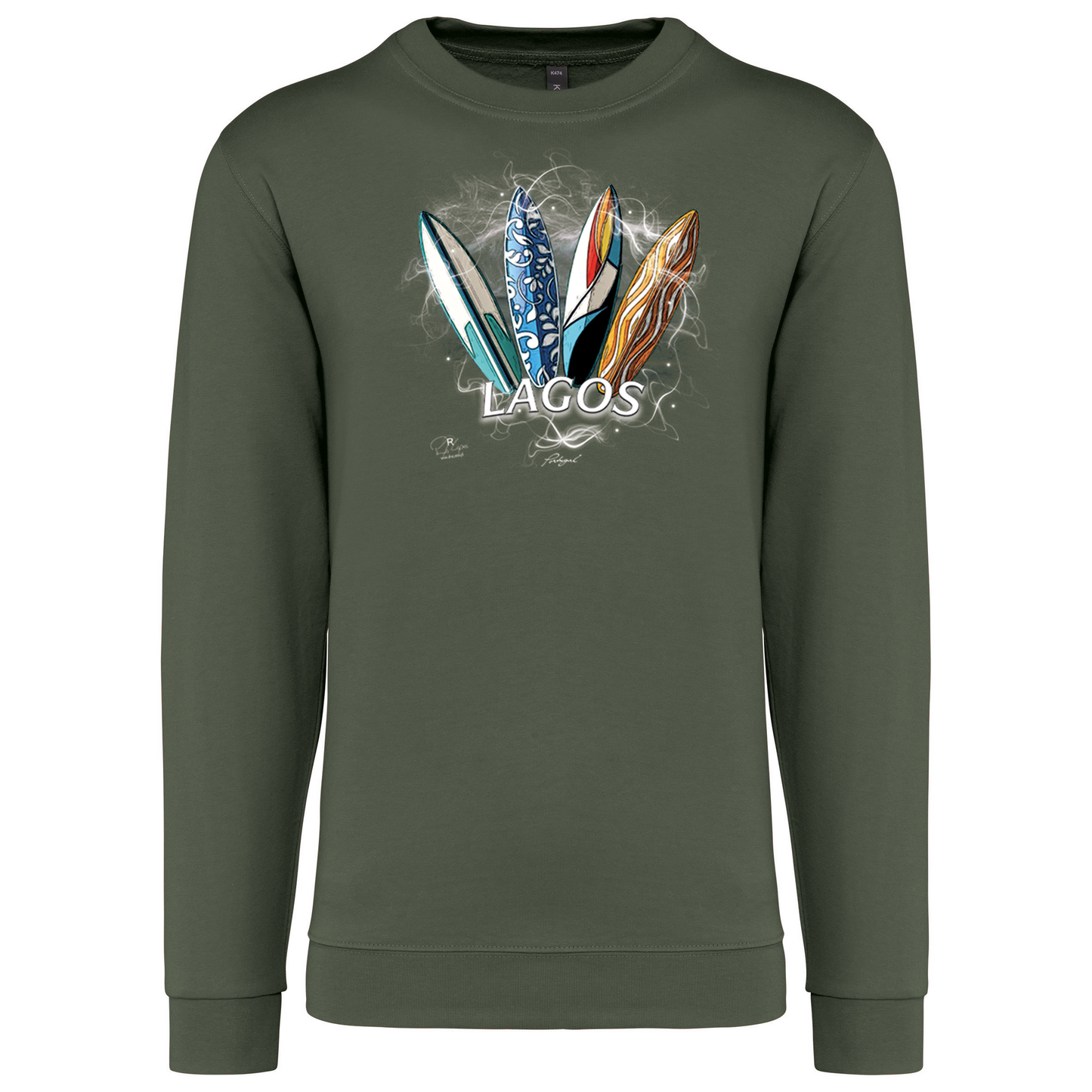 Sweatshirt Kariban sem Capuz Surfboards Lagos