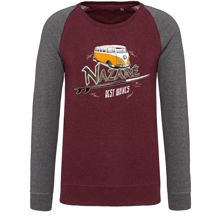 Sweatshirt Bicolor sem capuz Pão de Forma Nazaré