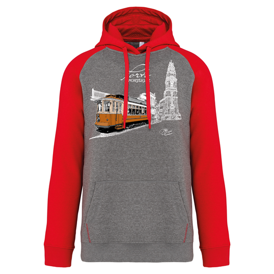 Sweatshirt Bicolor com capuz Clérigos
