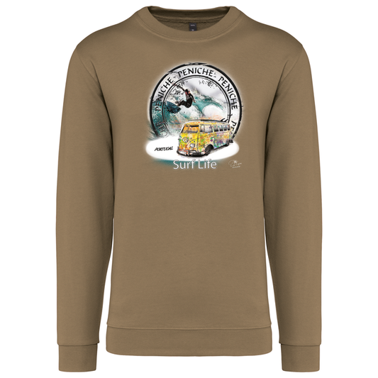 Sweatshirt Kariban sem Capuz Surf Life Peniche