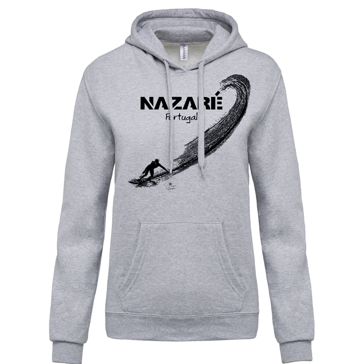 Sweatshirt Kariban com Capuz Surf Nazaré