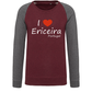 Sweatshirt Bicolor sem capuz I Love Ericeira