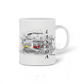 Caneca Vermelho e Amarelo
