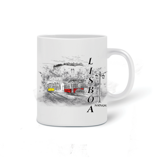 Caneca Vermelho e Amarelo