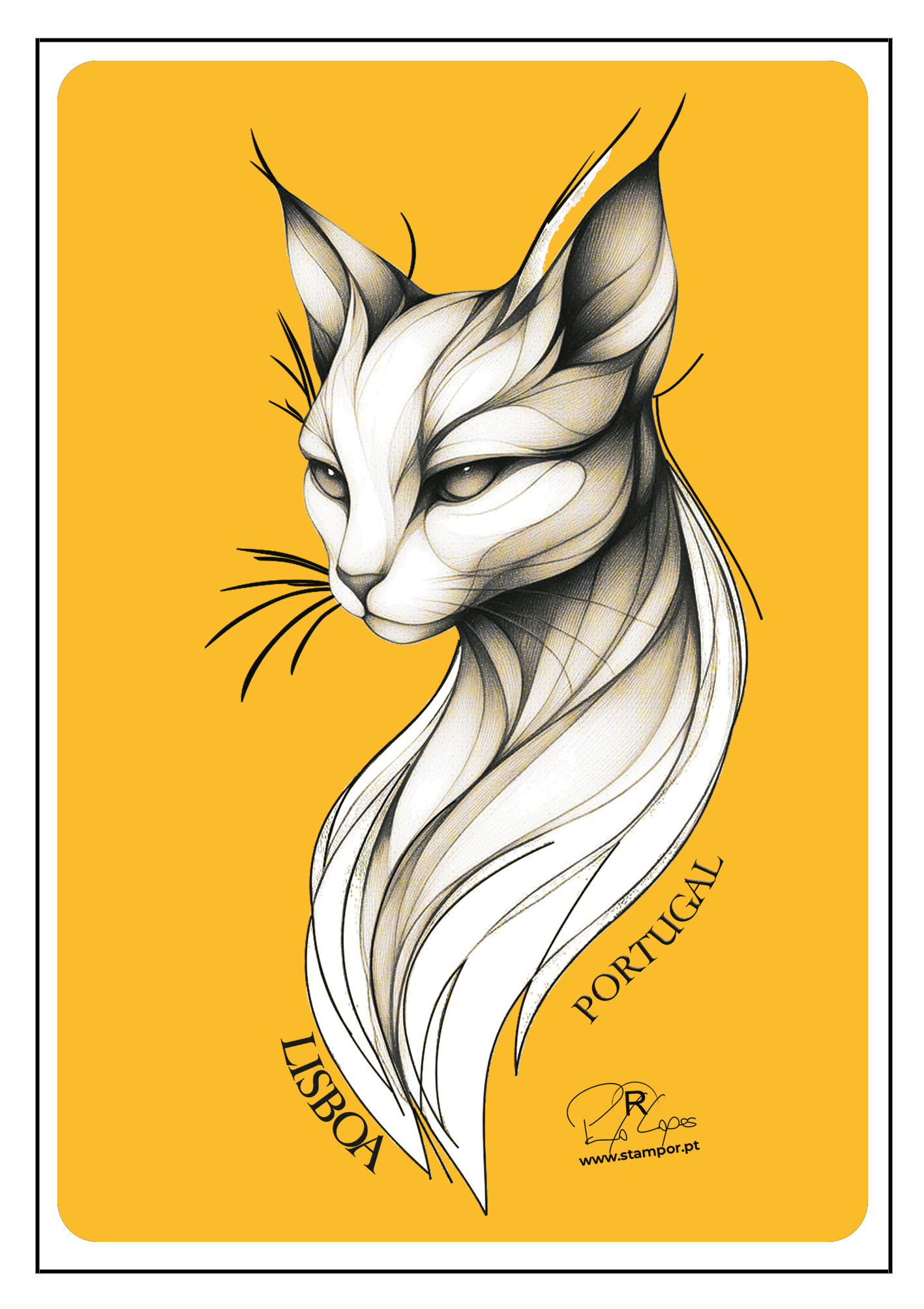 Postal Gato Estilo