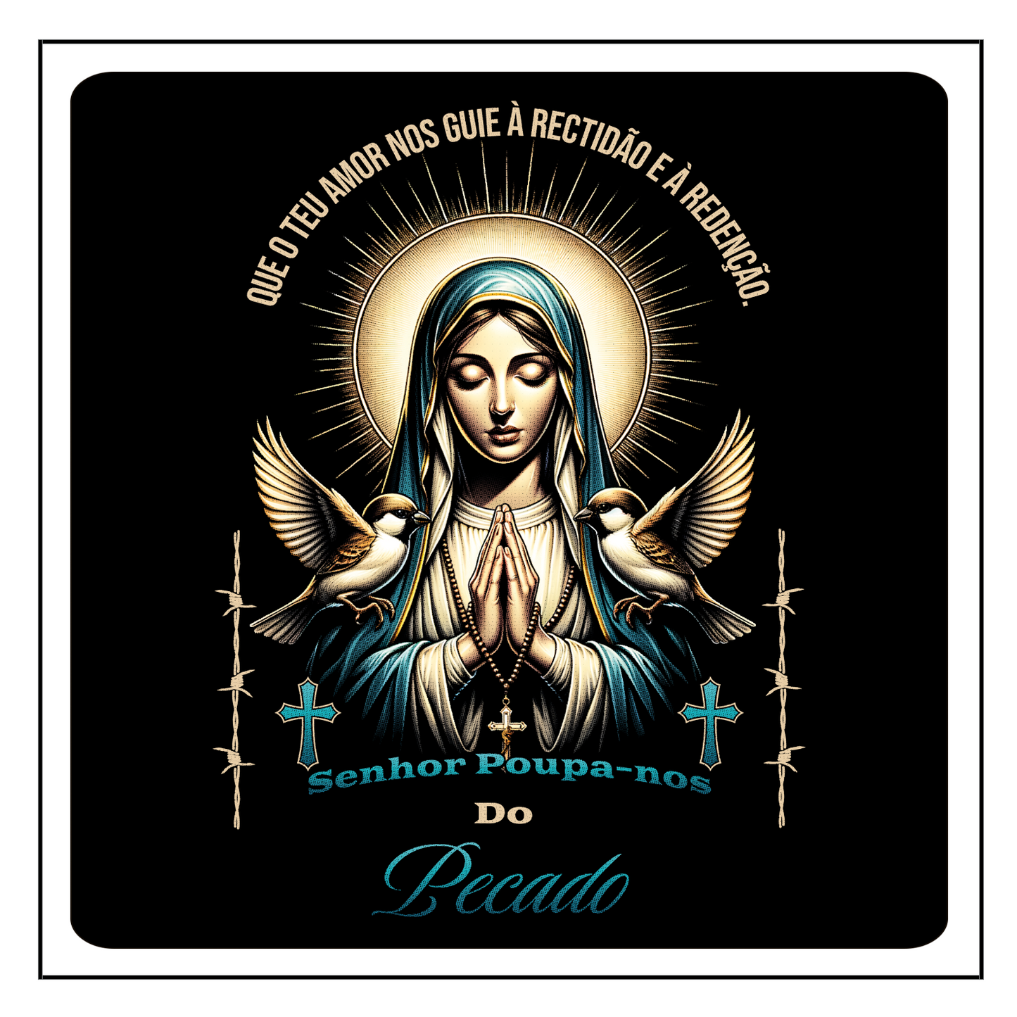Postal Poupa-nos do Pecado