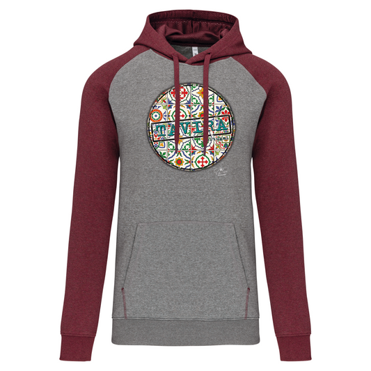 Sweatshirt Bicolor com capuz Pin Tavira
