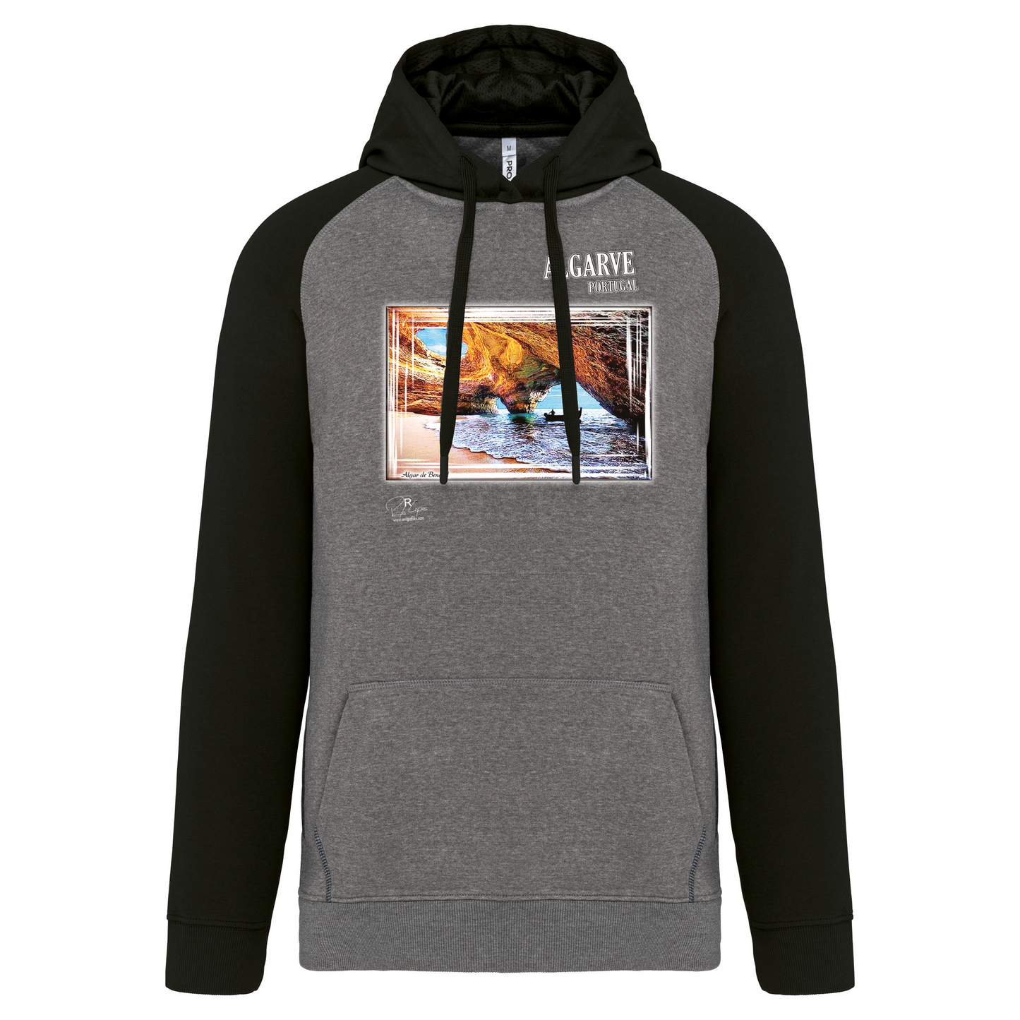 Sweatshirt Bicolor com capuz Algar de Benagil