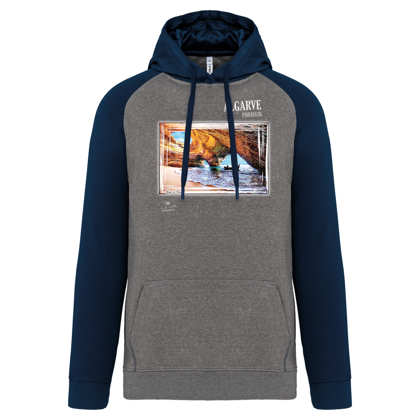 Sweatshirt Bicolor com capuz Algar de Benagil