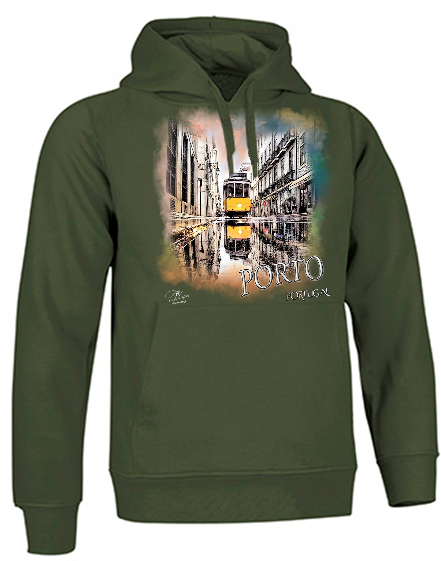 Sweatshirt Valento com Capuz, Espelho Lp