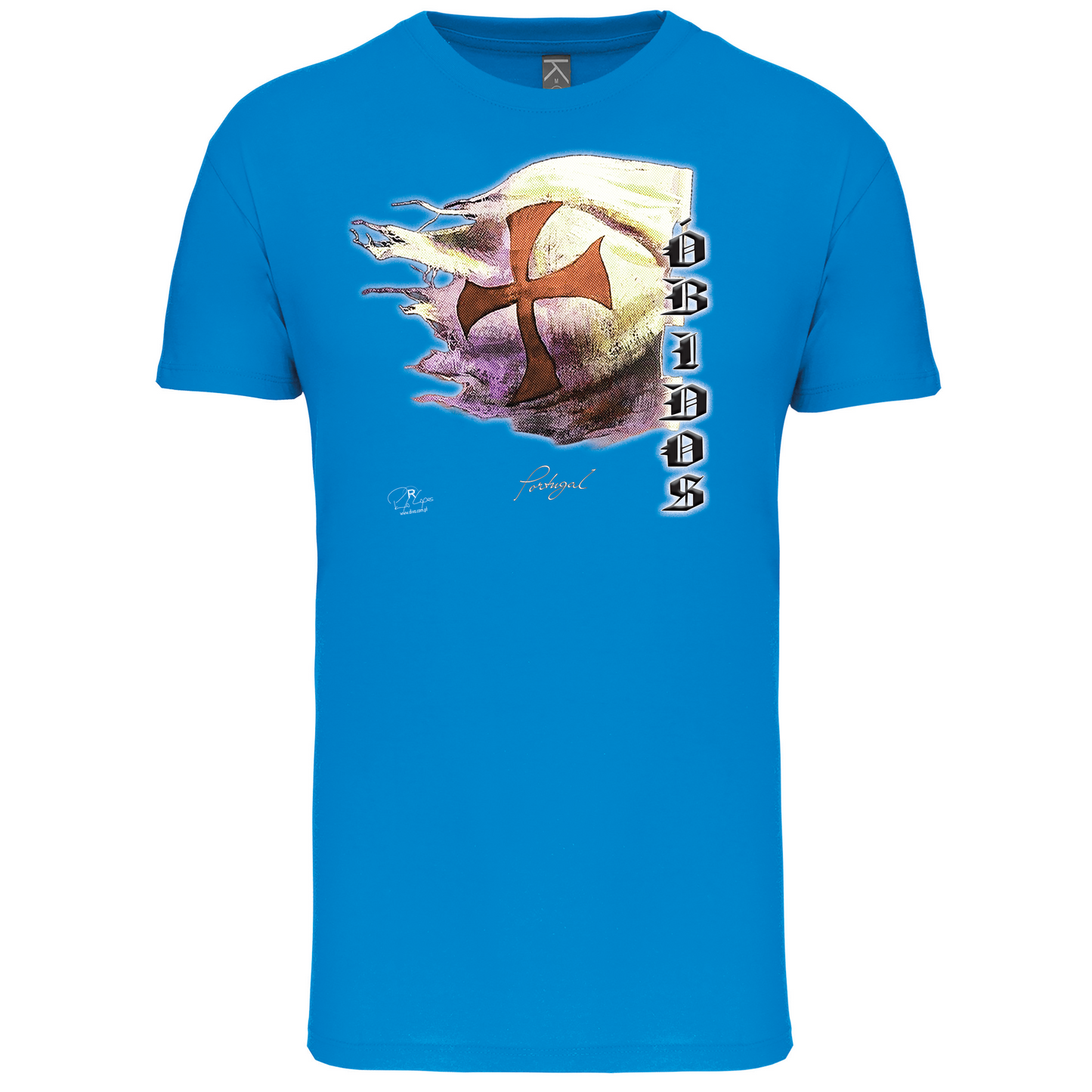 T-Shirt Algodão Biológico Bandeira Templários