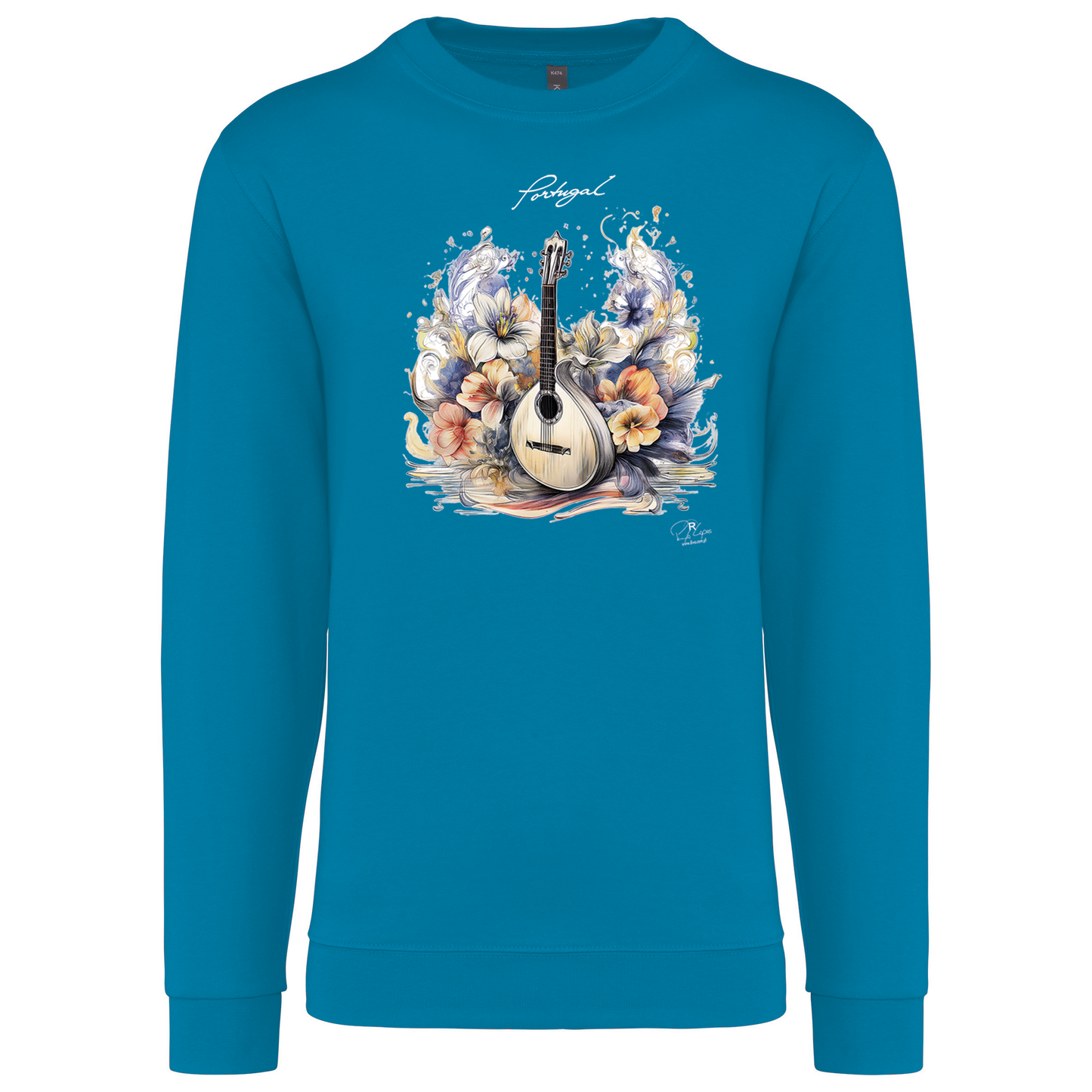 Sweatshirt Kariban sem Capuz Guitarra Portuguesa