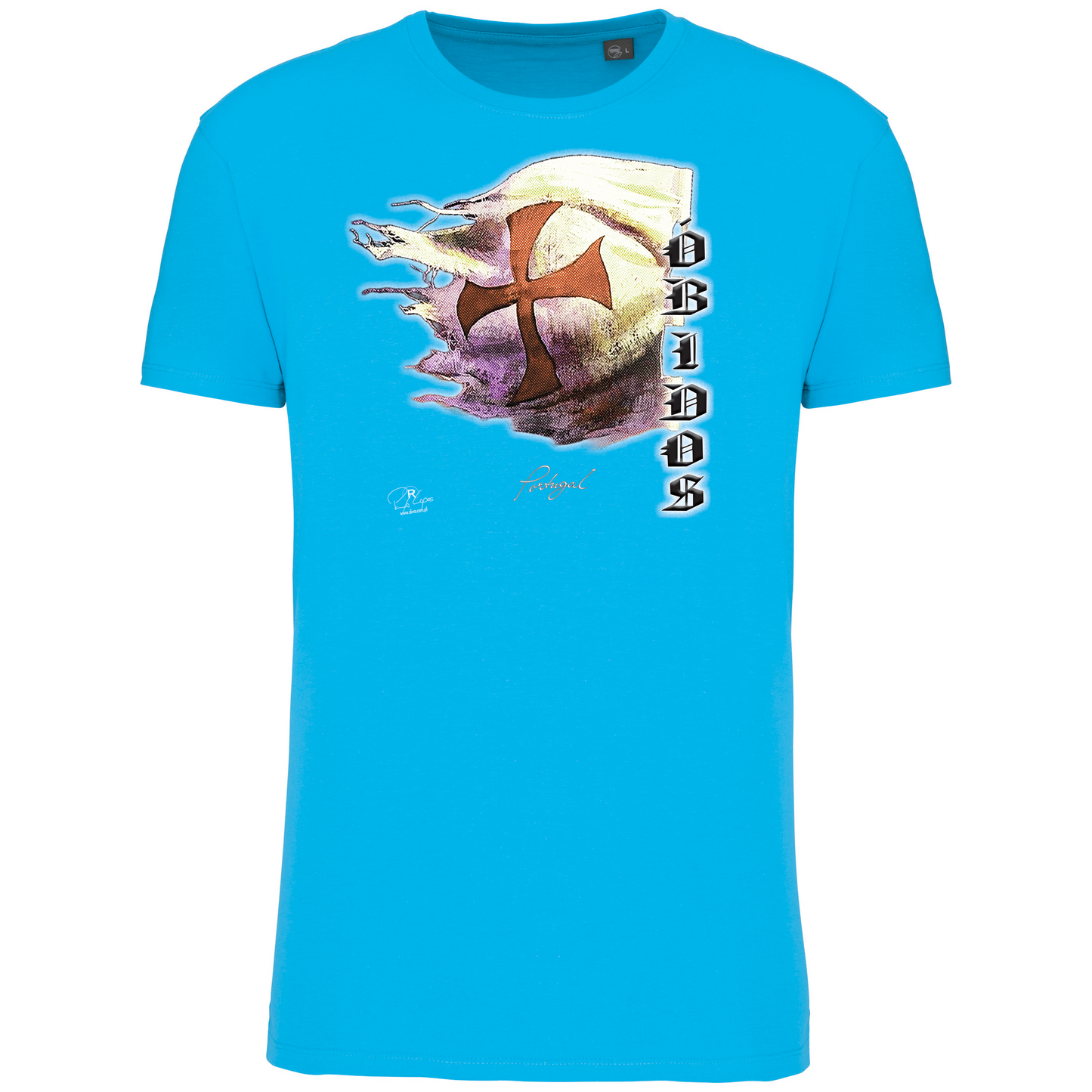 T-Shirt Algodão Biológico Bandeira Templários